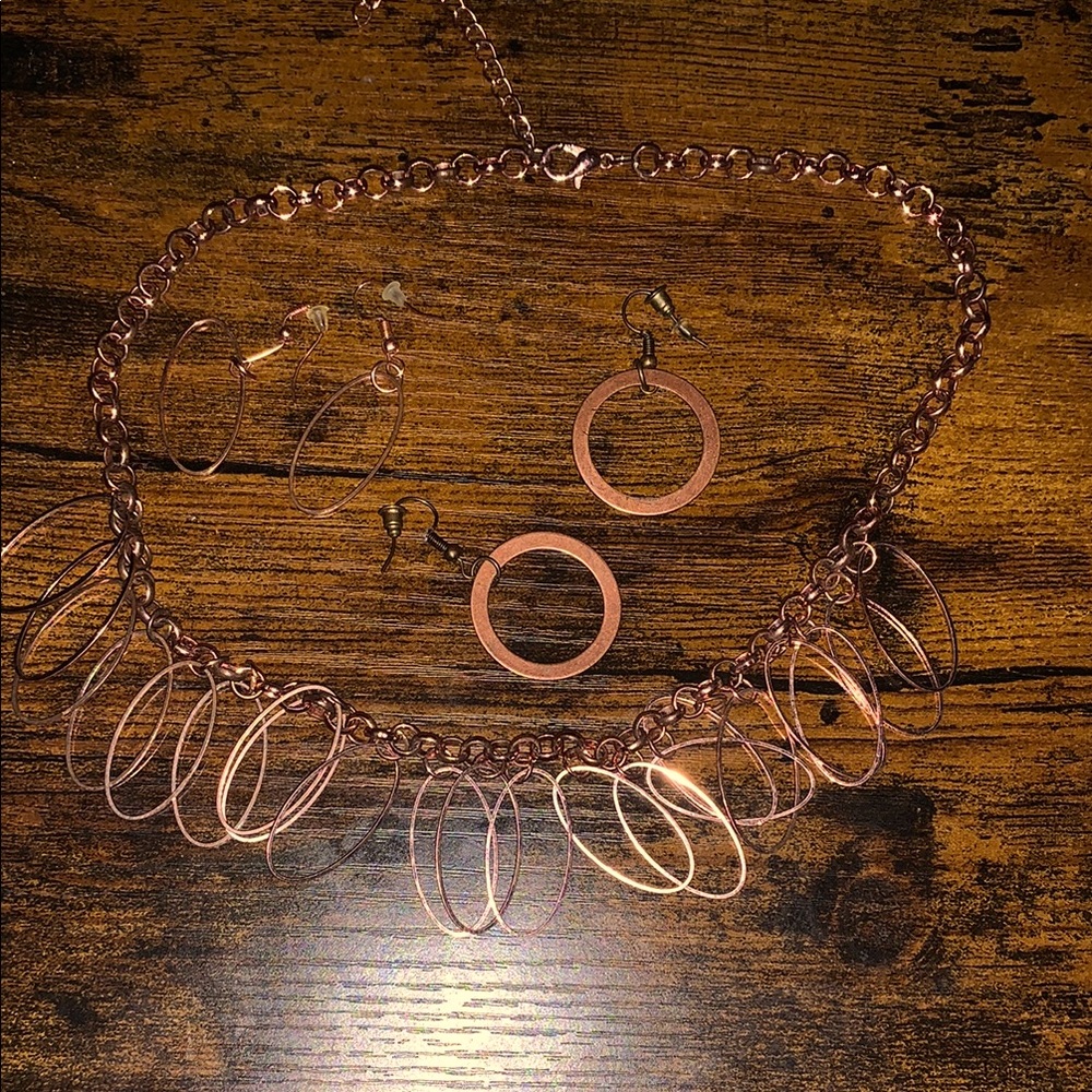 Elegant Copper Jewelry Set